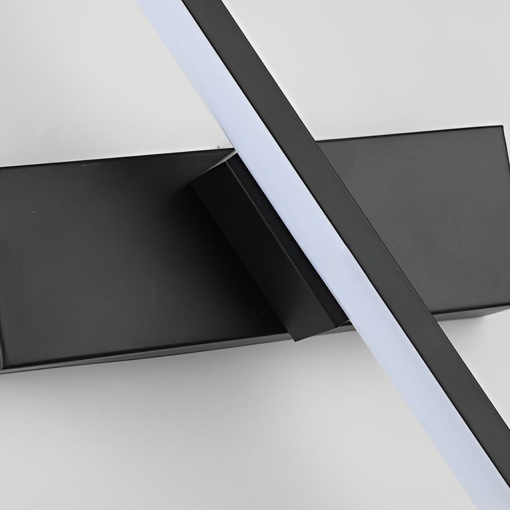 Lámpara de pared moderna con tira LED giratoria, aplique de pared iluminación