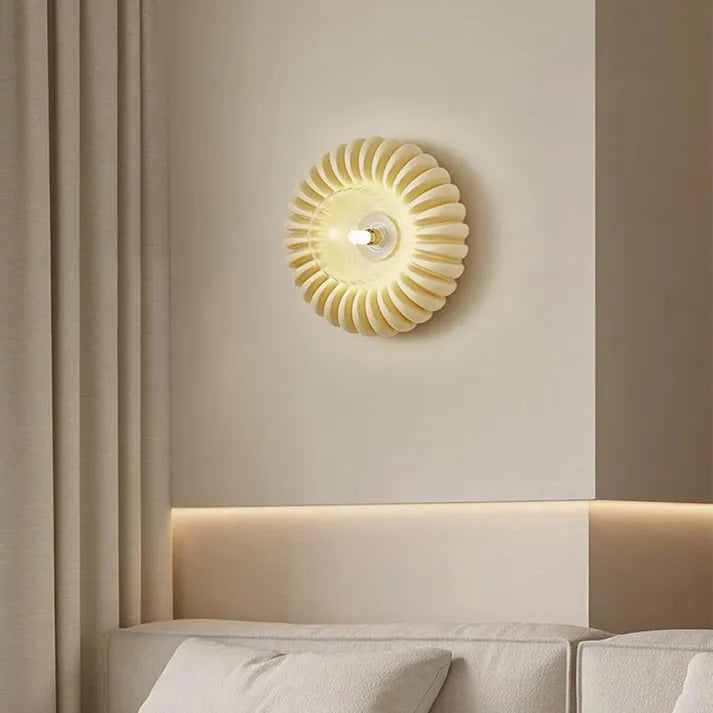 ResinGlow – Lámpara de pared moderna de resina para dormitorio
