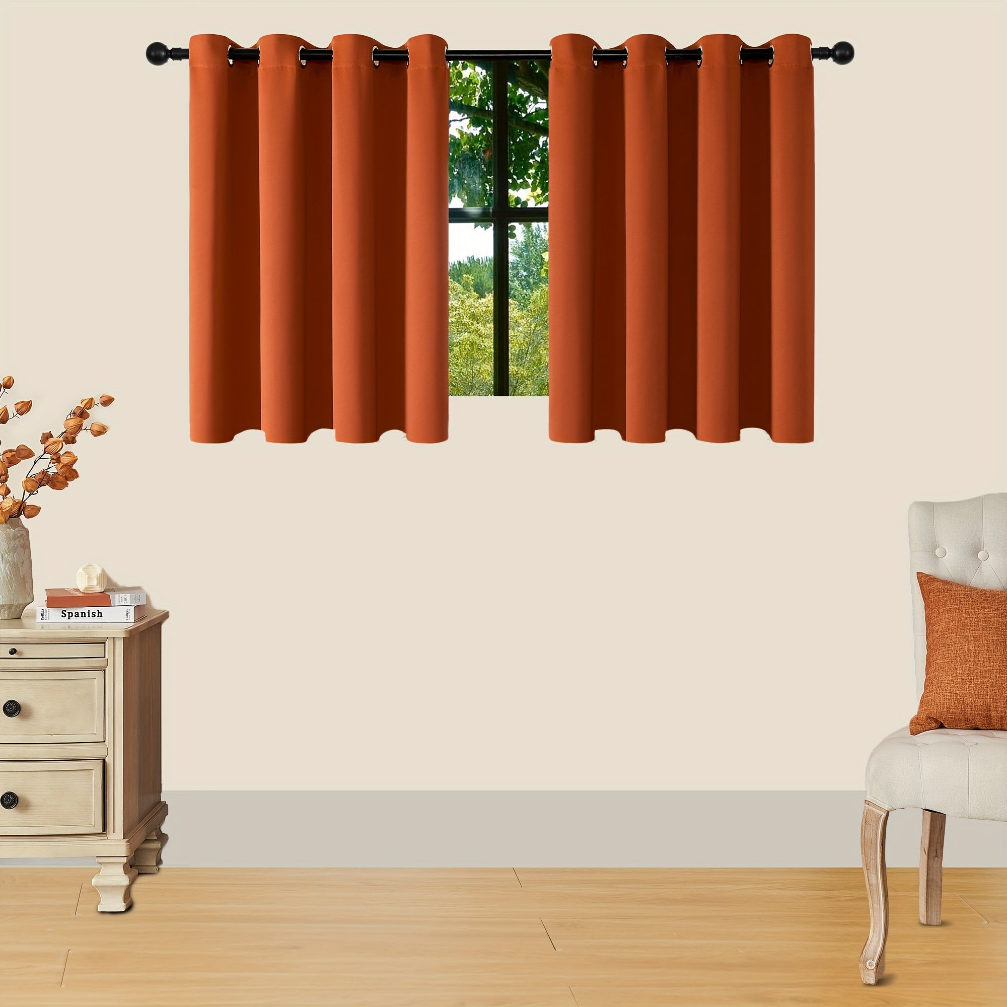 Tende Oscuranti - 2 Pezzi Tende Moderne in Poliestere con Isolamento Termico e Anelli