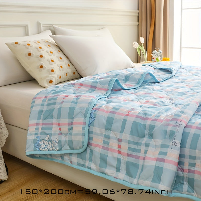 Soft & Lightweight Summer Blanket - Breathable and Skin-Friendly Throw for Sofa, Air Conditioning, and Multiple Uses