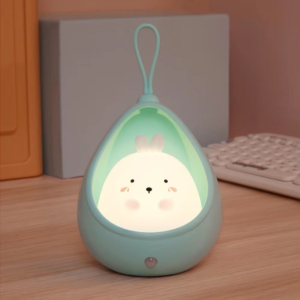BunnyGlow - USB Oplaadbare Dieren Nachtlamp met Bewegingssensor