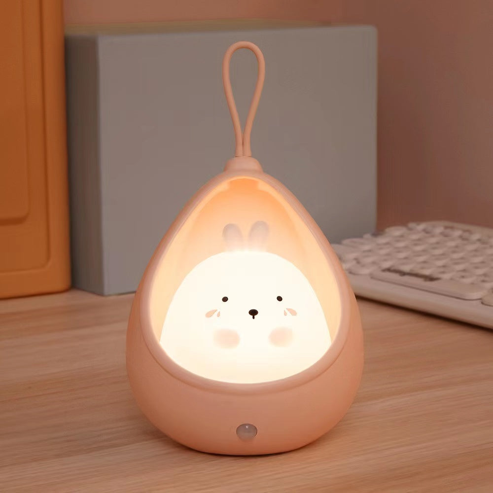 BunnyGlow - USB Oplaadbare Dieren Nachtlamp met Bewegingssensor