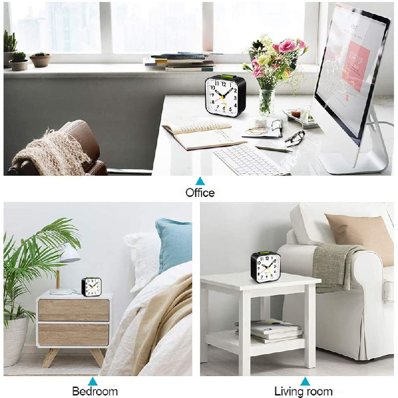 SilentGlow - Stille Analoog Wekker met Snoozefunctie