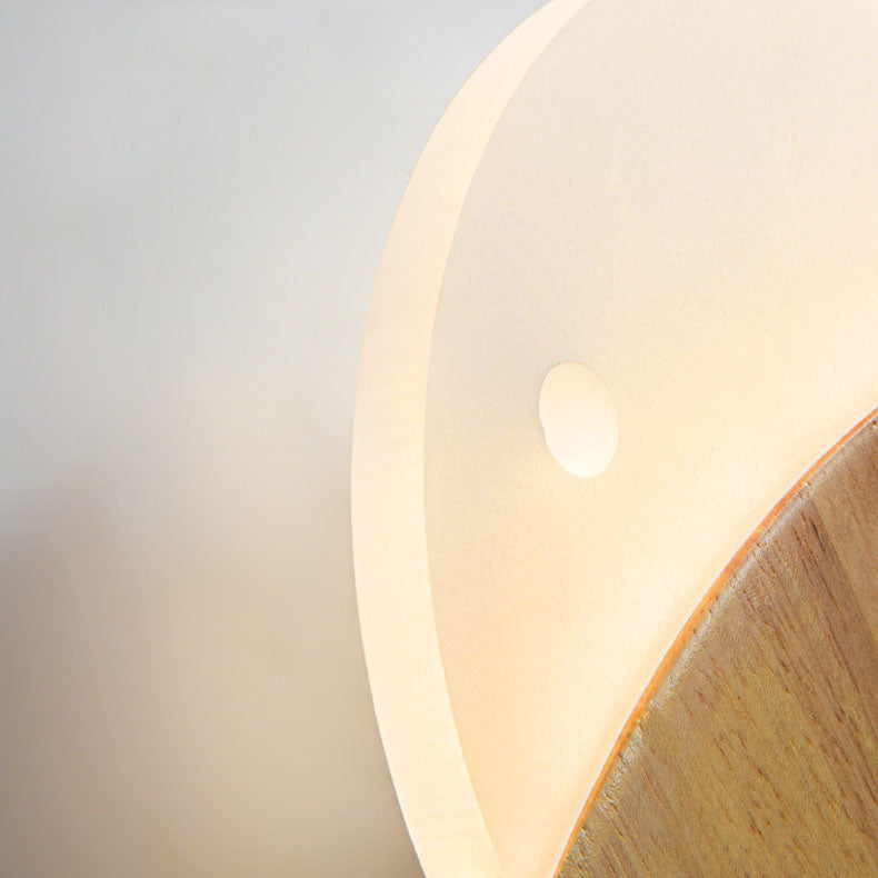 Nordic Creative Simple Wooden Art Small Fish LED Lamp