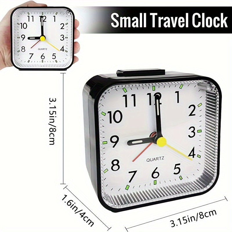 SilentWake - Stille Rechthoekige Wekker met Snooze & Nachtlampje