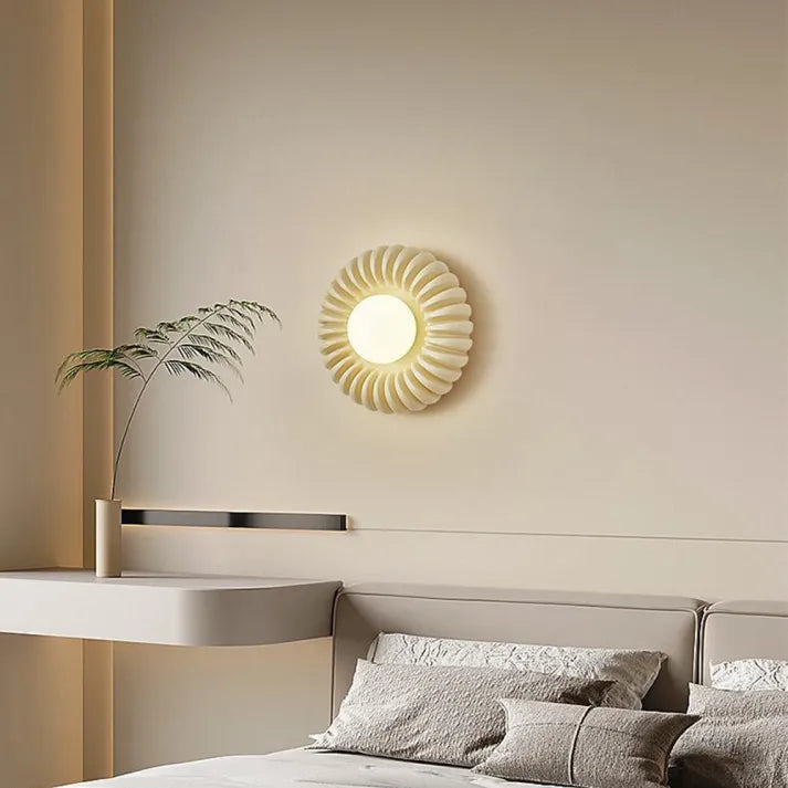 ResinGlow – Lámpara de pared moderna de resina para dormitorio