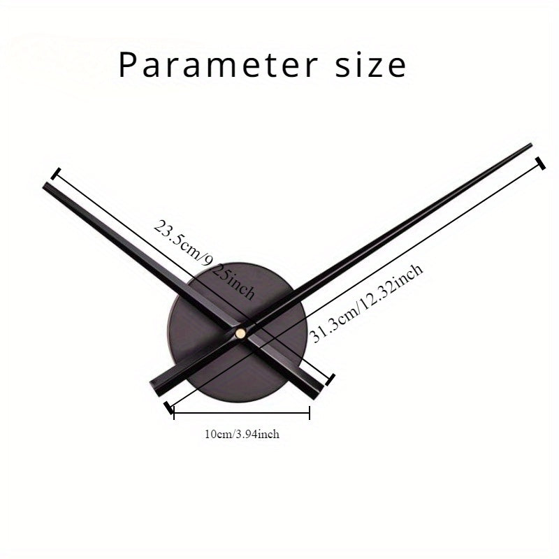Reloj de pared DIY con esfera metálica - Movimiento silencioso para decoración del hogar