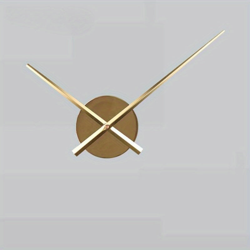 Reloj de pared DIY con esfera metálica - Movimiento silencioso para decoración del hogar