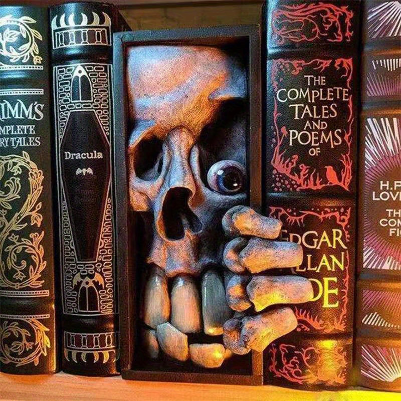 MonsterBookend - Fermalibri Mostro Horror 3D per Decorazione Casa