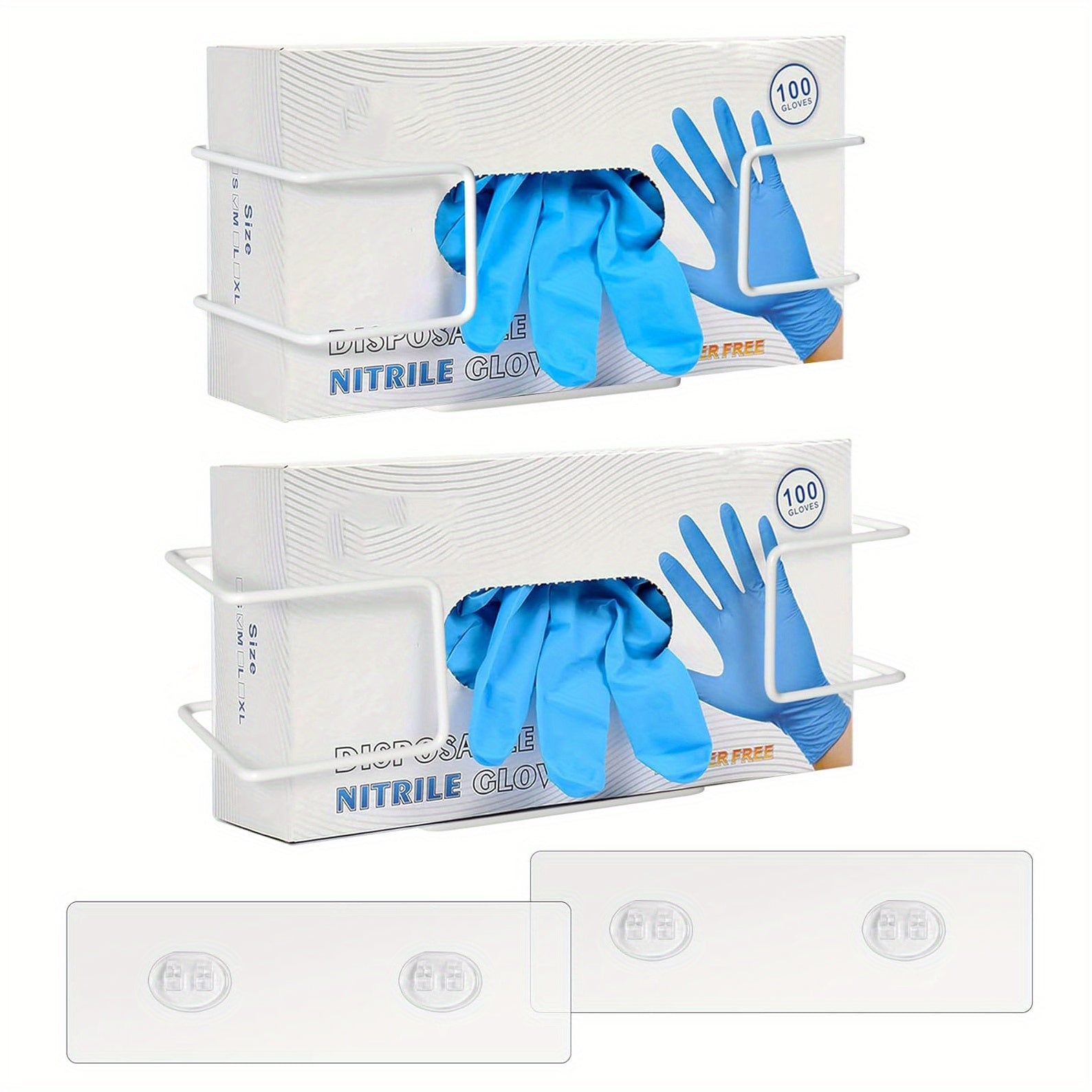 SteelShelf - Metalen Wandmontage Opbergrekken 2-Pack Zwevende Plank