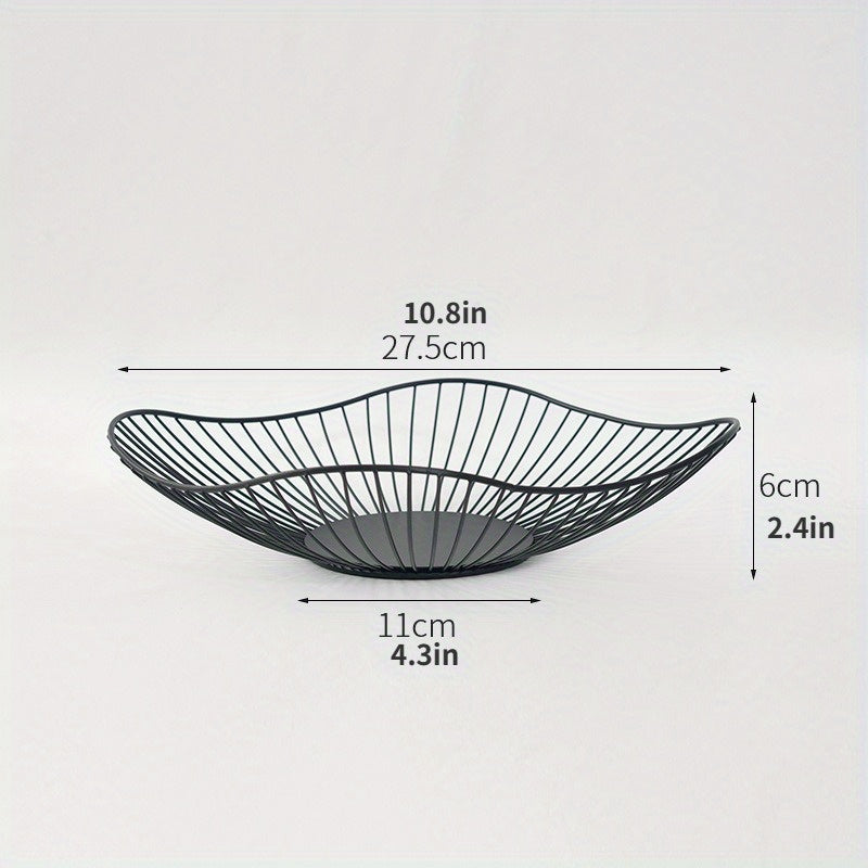 MetalServe - Elegante Metalen Fruitkom voor Woonkamer & Huisdecoratie