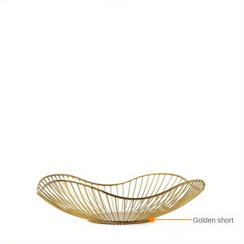 MetalServe - Elegante Metalen Fruitkom voor Woonkamer & Huisdecoratie