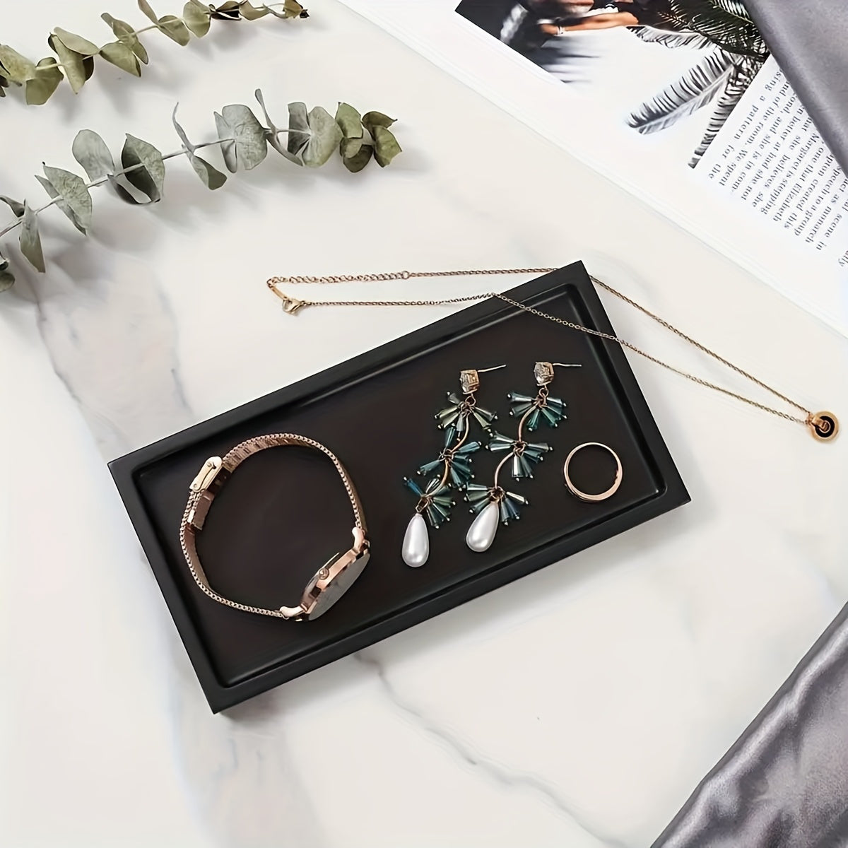 SiliconeTray - Elegante organizer per toeletta in silicone per bagno e decorazioni