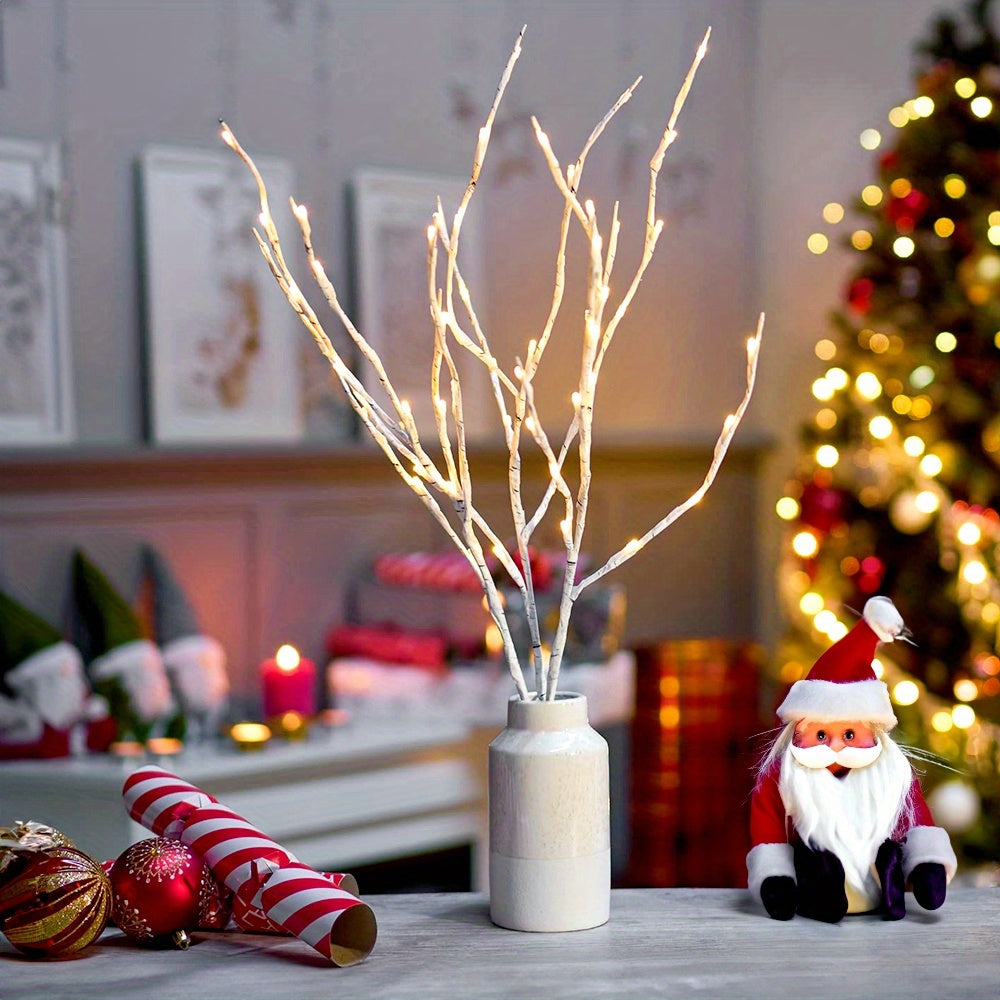 BranchGlow - Lámpara de pie Majisu LED Tak, 69,85 cm, 20 LED Blanco cálido