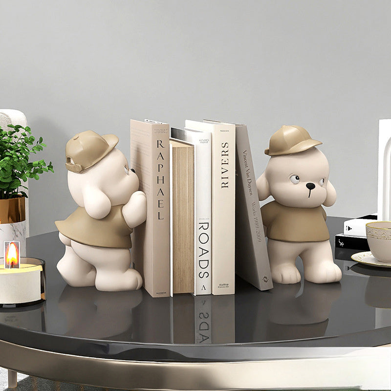 CharmingBear - Fermalibri Duri per Ufficio e Decorazione Ingresso