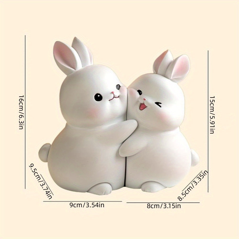 BunnyBookends - Set di 2 fermalibri coniglietti carini