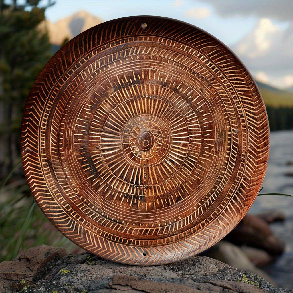 CoolamonArt - Ronde Aluminium Wandkunst voor Kantoordecoratie