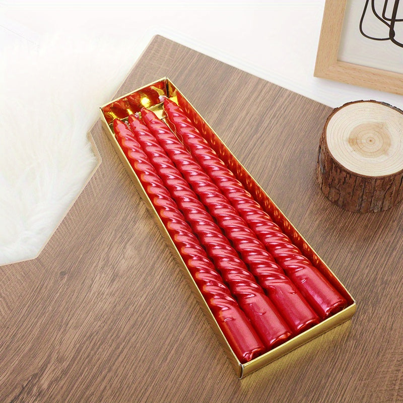 Elegante 8-Inch Europese Kaarsenhouder - Kleurvol Plated Draadontwerp voor Diner, Bruiloften & Thuisdecoratie