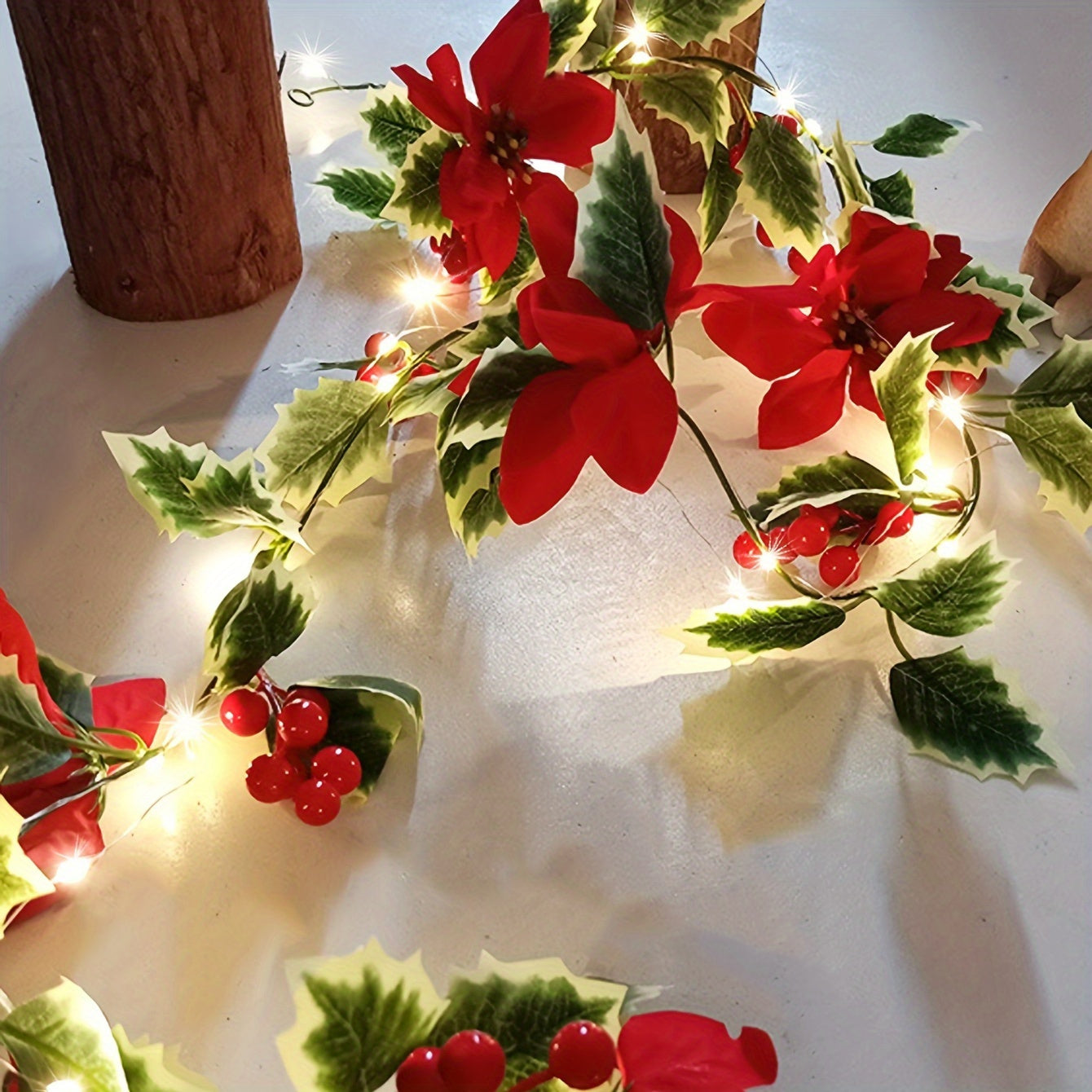 GlamBloom - Illuminazione a vite con 30 LED a forma di fiore