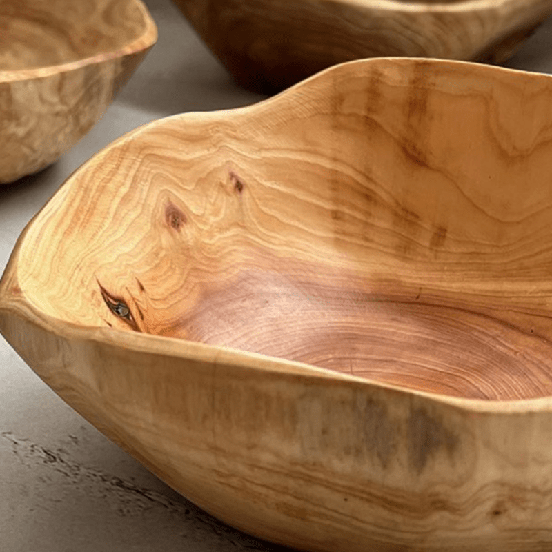 OctaWood-Fruitkom - Achthoekige Massief Houten Kom voor Thuis & Restaurant