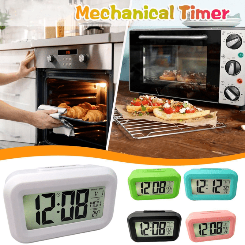 SmartAlarm - Mini LCD Wekker met Muziek en Temperatuurweergave