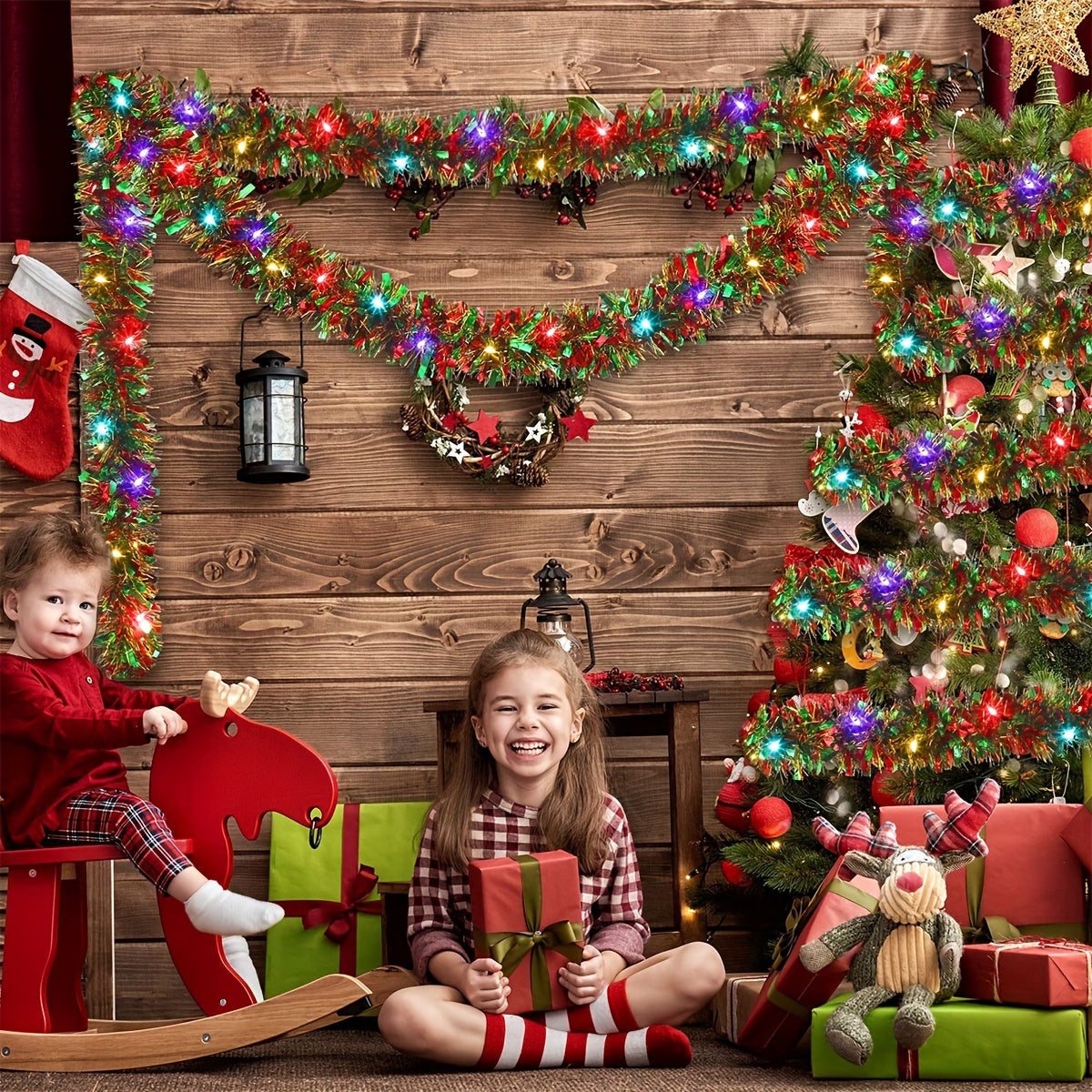 GlowGarland - 2-Pack LED Kerstguirlande met 30 Lampjes