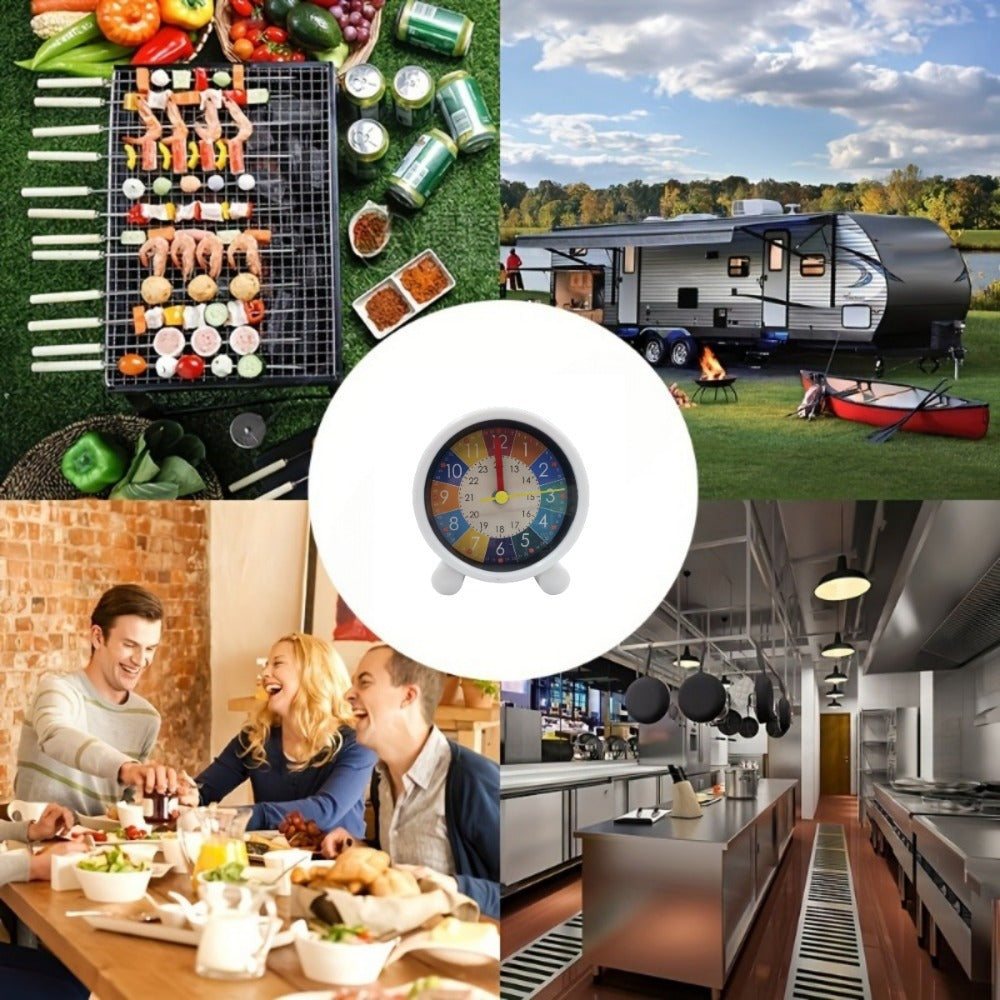 RainbowClock - Sveglia Arcobaleno Silenziosa con Numeri Colorati