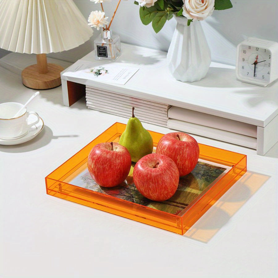 1 pieza Marco de fotos acrílico vertical - Soporte de fotos transparente de doble cara en estilo Art Deco, adecuado para decoración de pared y mesa