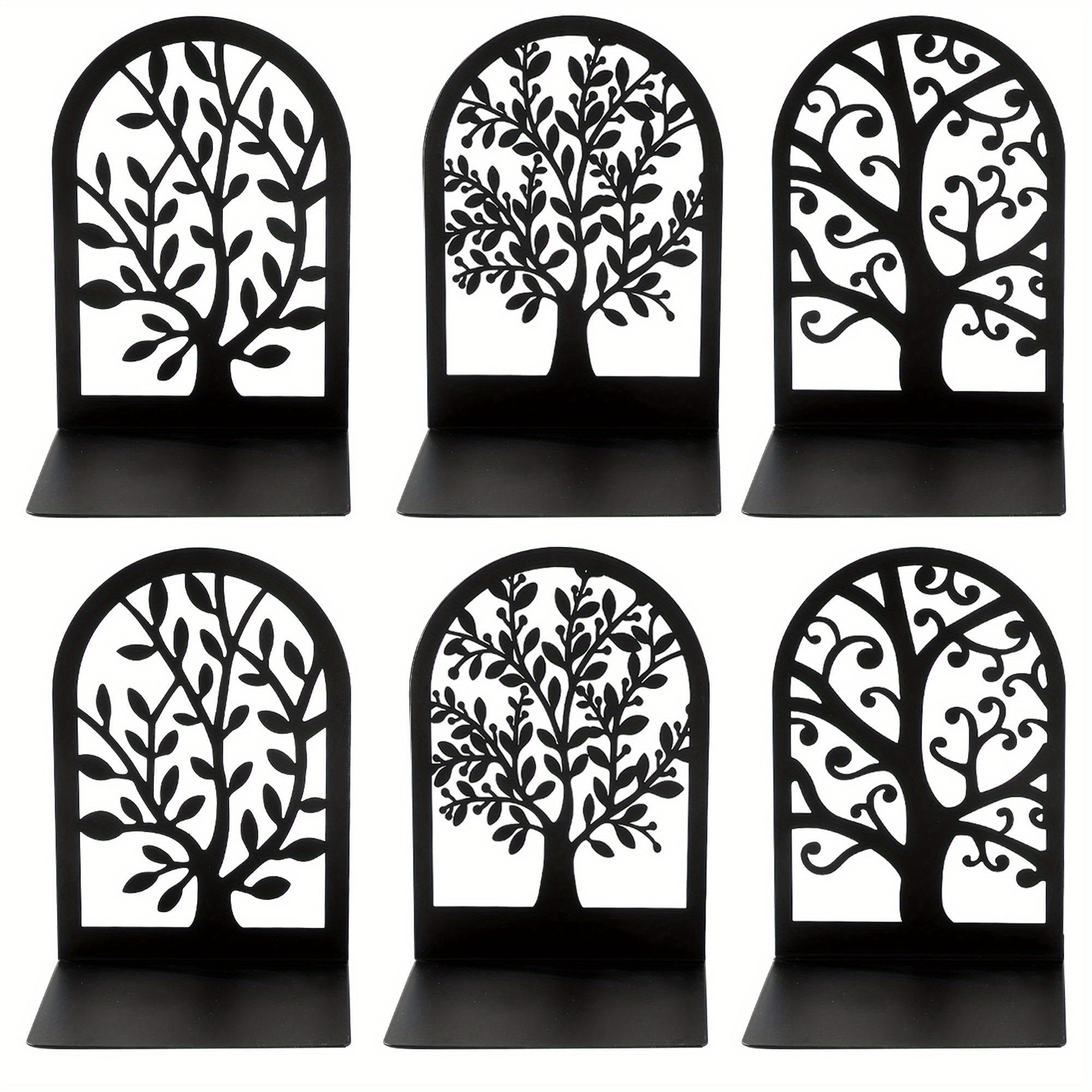 TreeLife - Fermalibri Albero della Vita Classico in Ferro con Verniciatura a Polvere per Ufficio e Casa