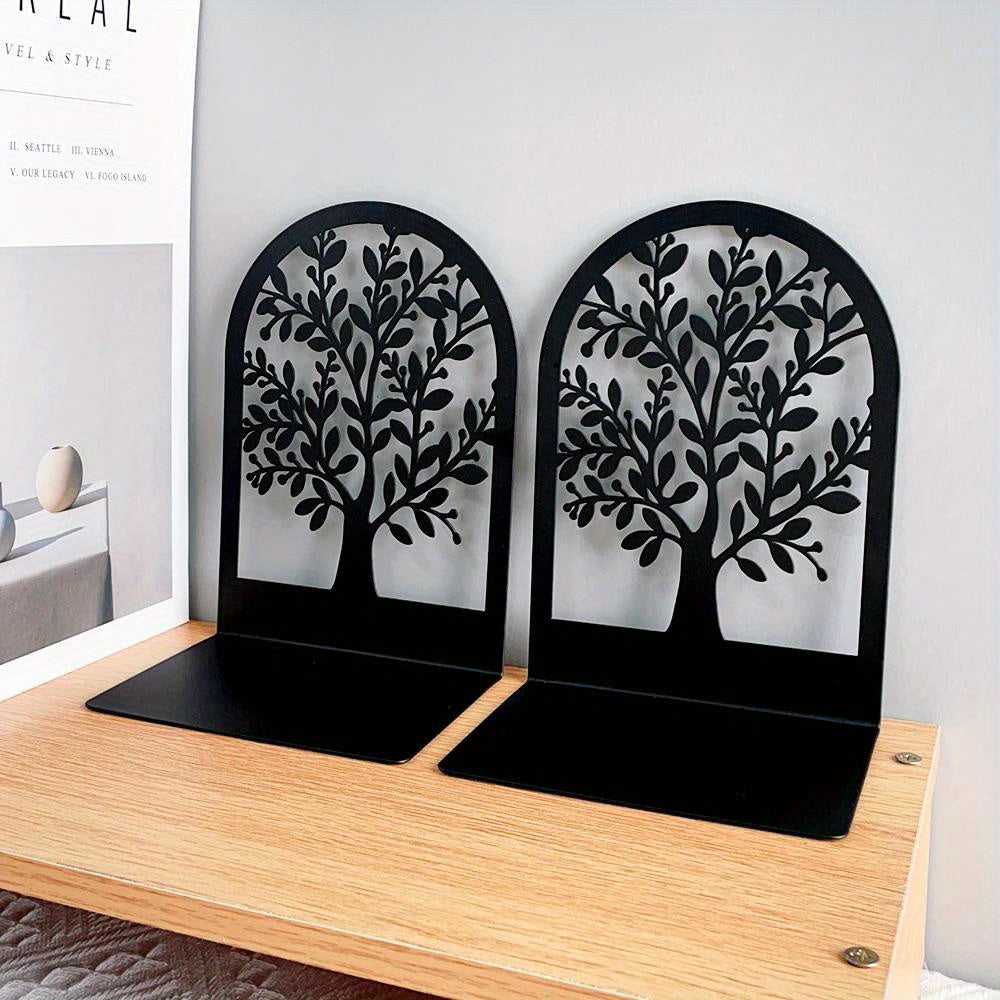 TreeLife - Fermalibri Albero della Vita Classico in Ferro con Verniciatura a Polvere per Ufficio e Casa