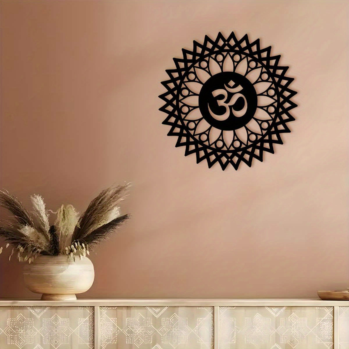 MandalaDecor - 30,0 cm metalen om-symbool