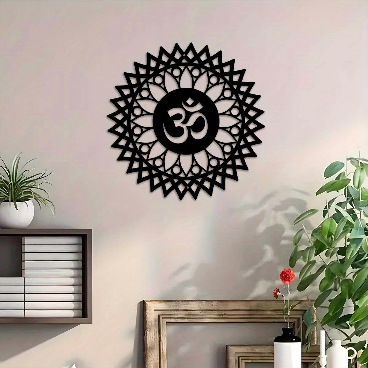 MandalaDecor - 30,0 cm metalen om-symbool