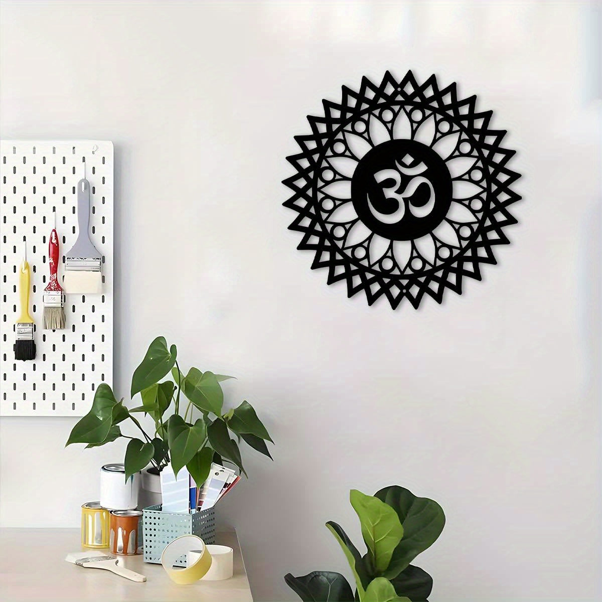 MandalaDecor - 30,0 cm metalen om-symbool