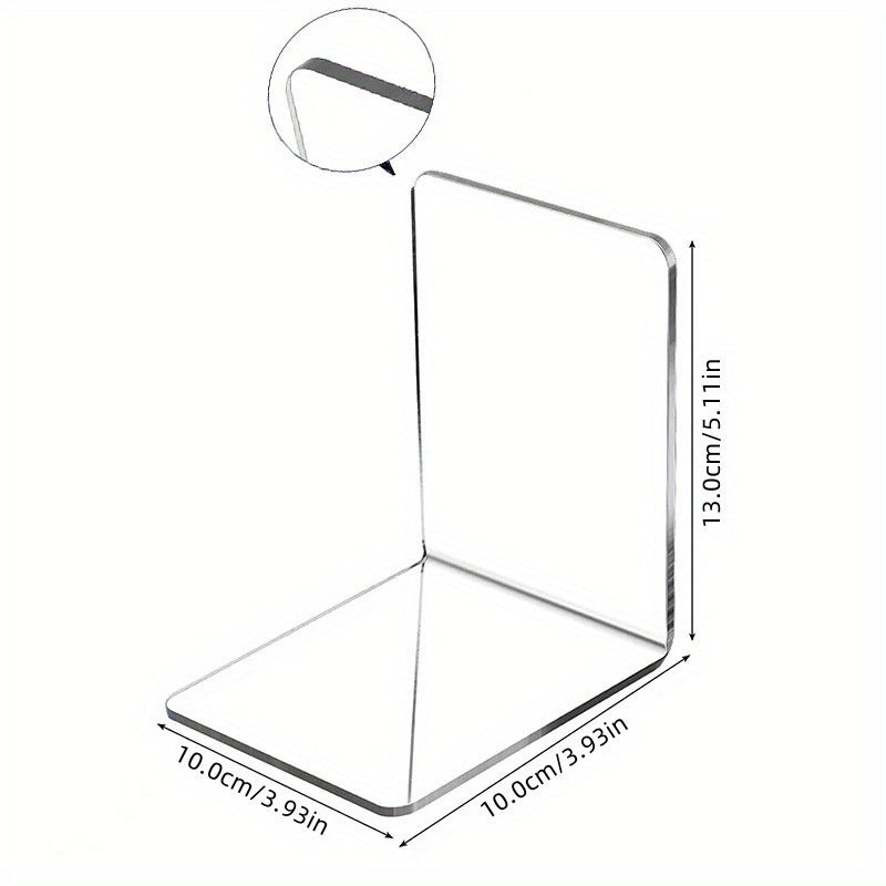 Elegante Fermalibri in Acrilico - Supporto Trasparente Antiscivolo per Libri e Riviste