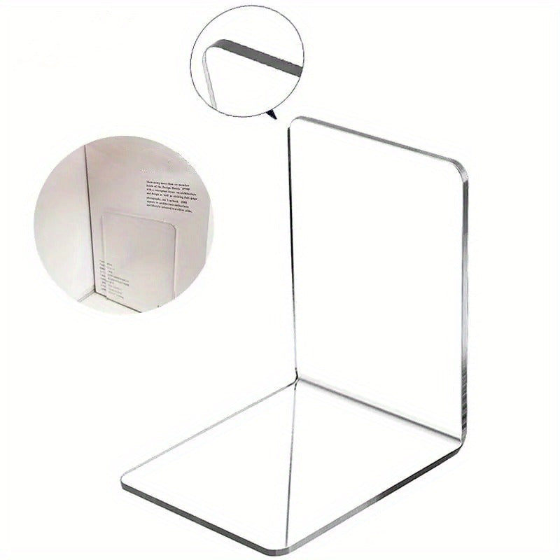 Elegante Fermalibri in Acrilico - Supporto Trasparente Antiscivolo per Libri e Riviste