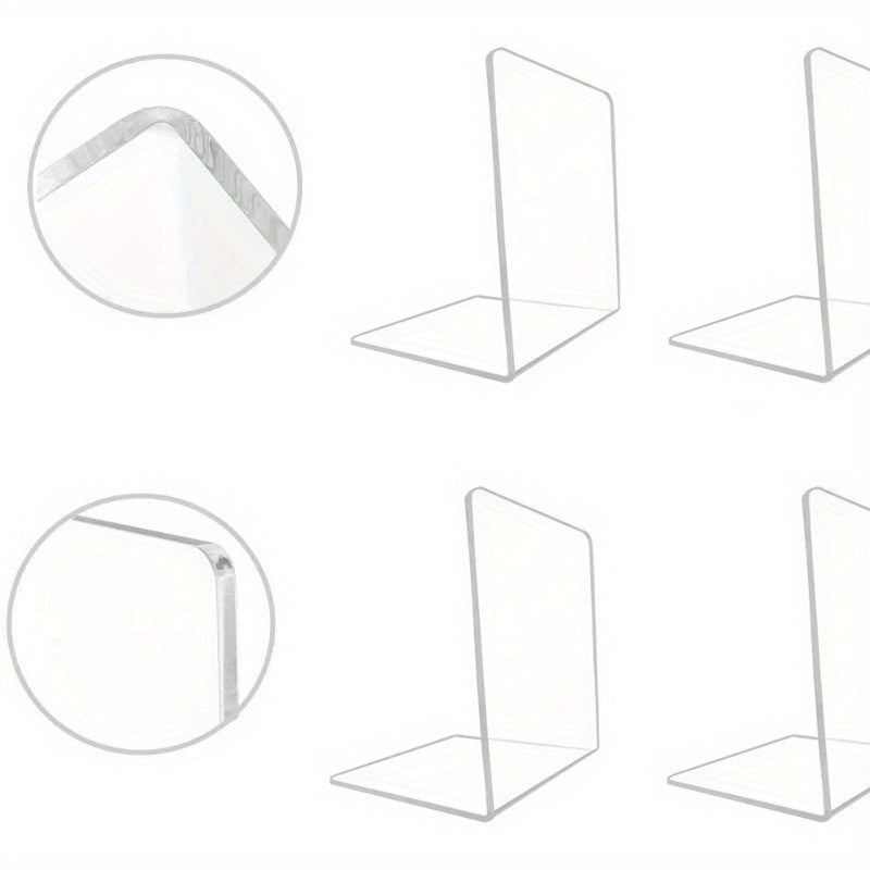 Elegante Fermalibri in Acrilico - Supporto Trasparente Antiscivolo per Libri e Riviste