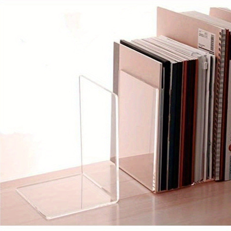 Elegante Fermalibri in Acrilico - Supporto Trasparente Antiscivolo per Libri e Riviste