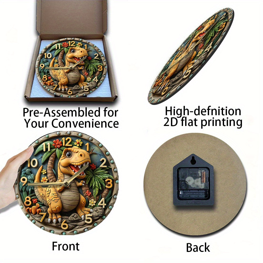DinoTime - Reloj de pared de dinosaurio divertido