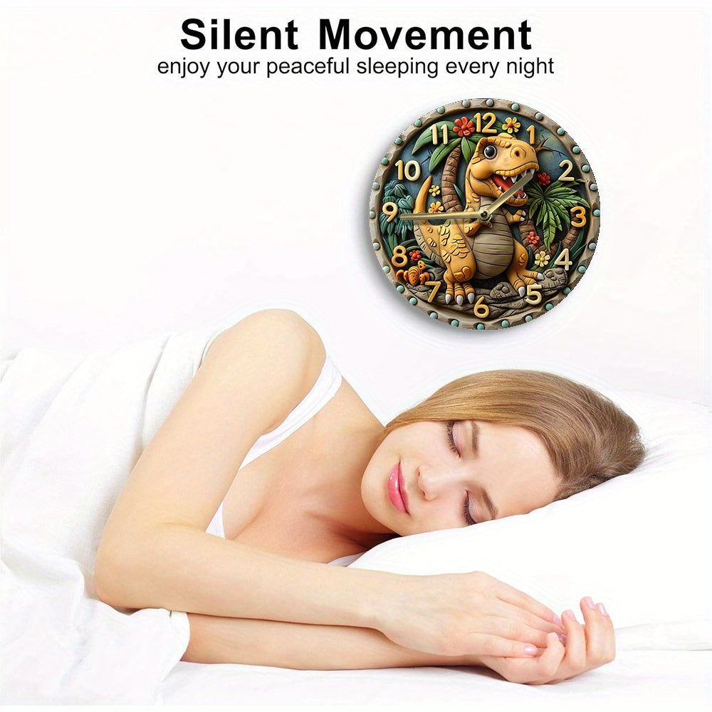 DinoTime - Reloj de pared de dinosaurio divertido