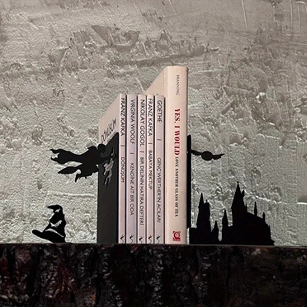 Fermalibri in metallo contemporaneo - Supporto decorativo per libri per casa e festività