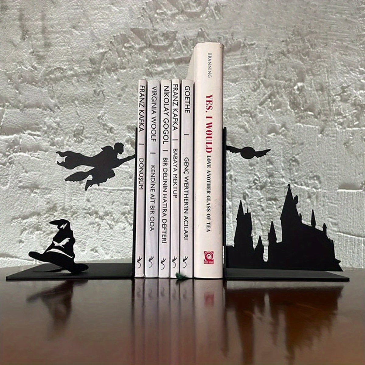 Fermalibri in metallo contemporaneo - Supporto decorativo per libri per casa e festività