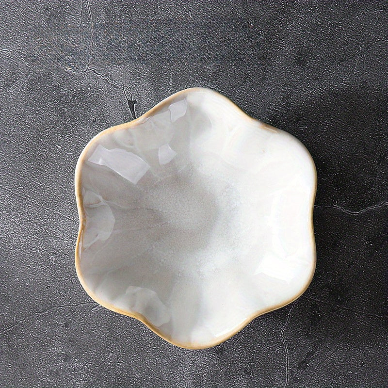 LotusTray - Vassoio decorativo a forma di foglia di loto in ceramica | Per anelli, chiavi e gioielli