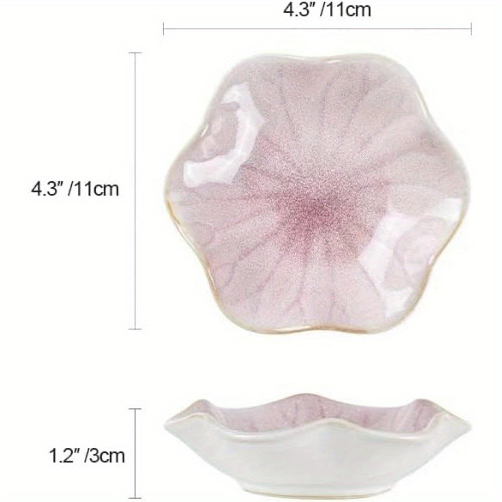 LotusTray - Vassoio decorativo a forma di foglia di loto in ceramica | Per anelli, chiavi e gioielli