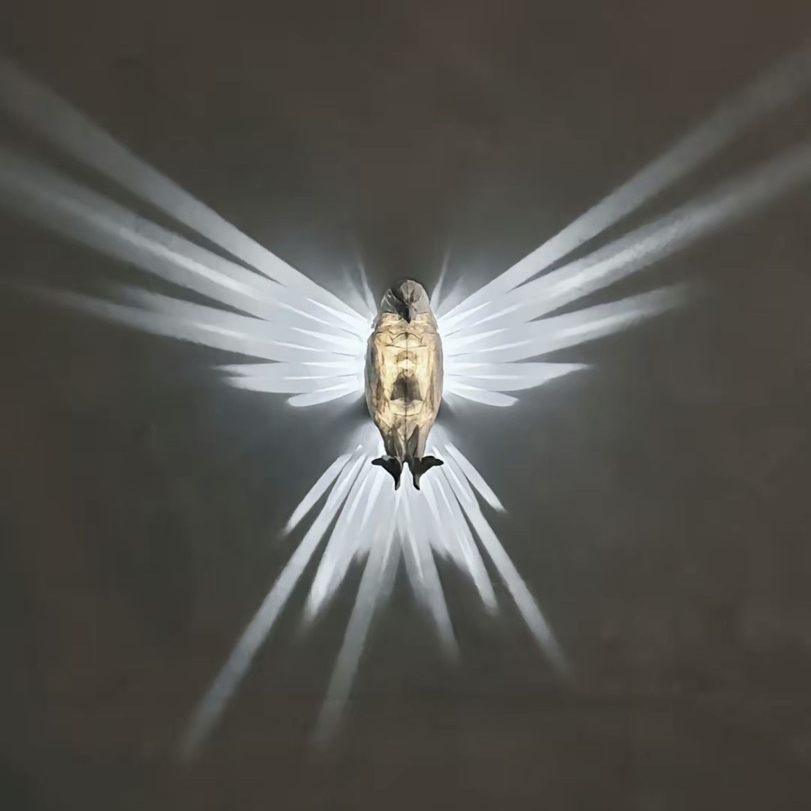 OwlGlow - Geometrische Uil LED Wanddecoratie voor Seizoensvieringen