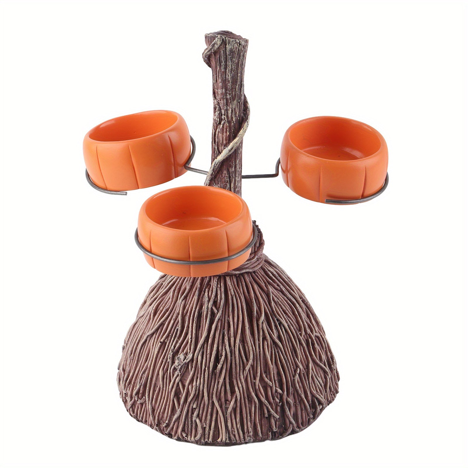 BroomServe-Harschaaltjes - Feestelijke Halloween Kommen op Bezemsteel
