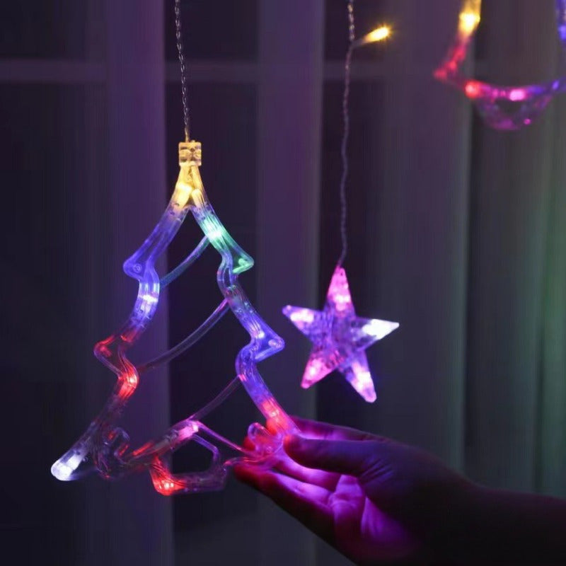 FestiveGlow - USB LED Kerstlichtsnoer met Boom, Rendier & Belvormen