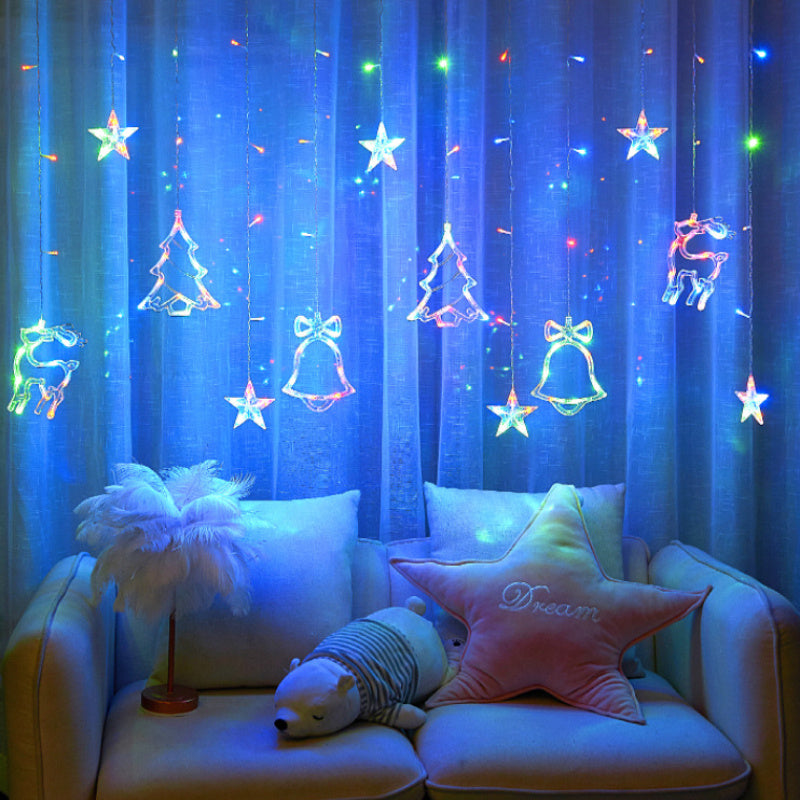 FestiveGlow - USB LED Kerstlichtsnoer met Boom, Rendier & Belvormen