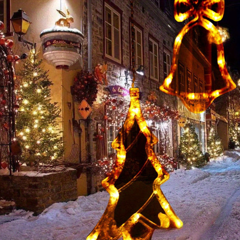 FestiveGlow - USB LED Kerstlichtsnoer met Boom, Rendier & Belvormen