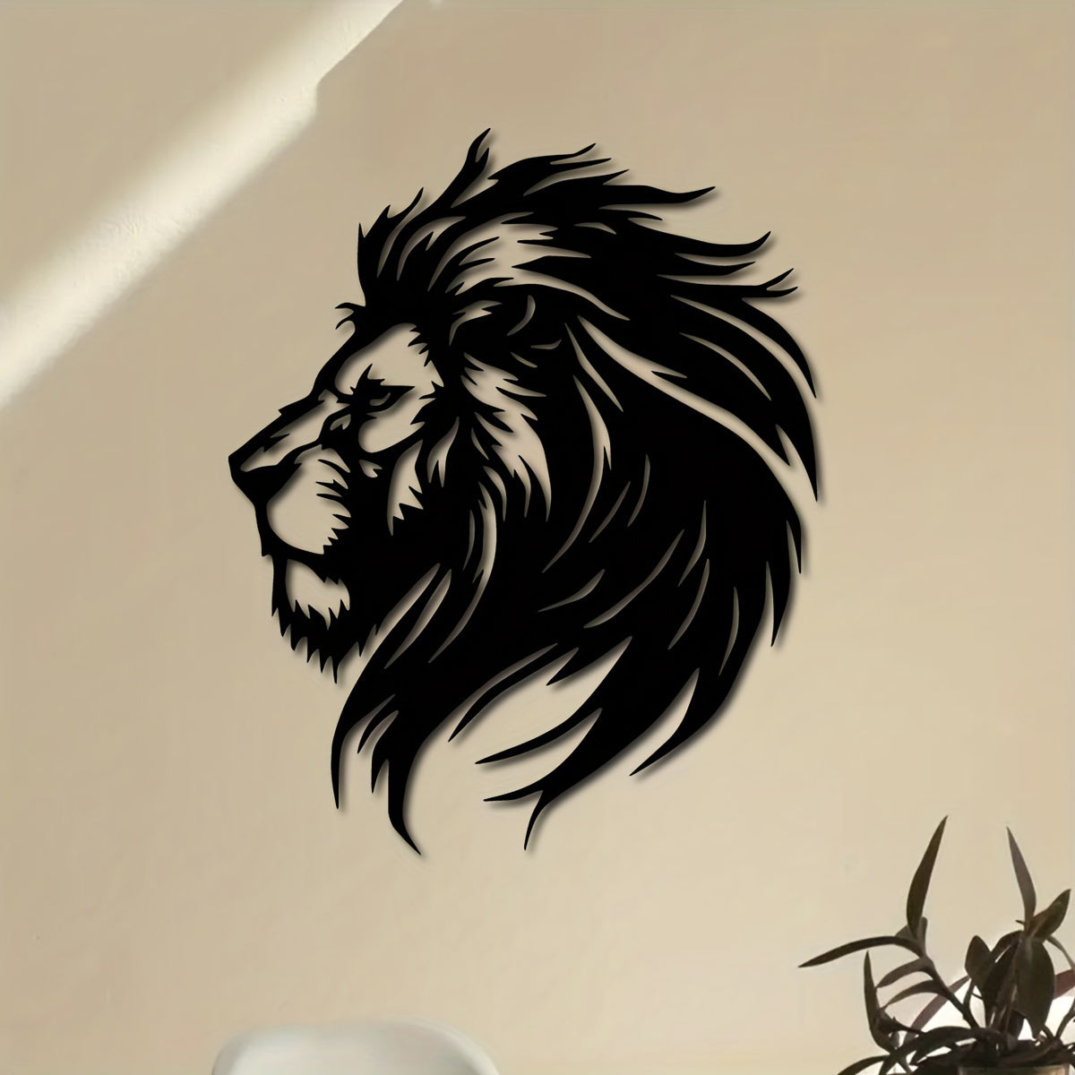 LionArt - Rustieke Leeuw Hoofd Wandkunst