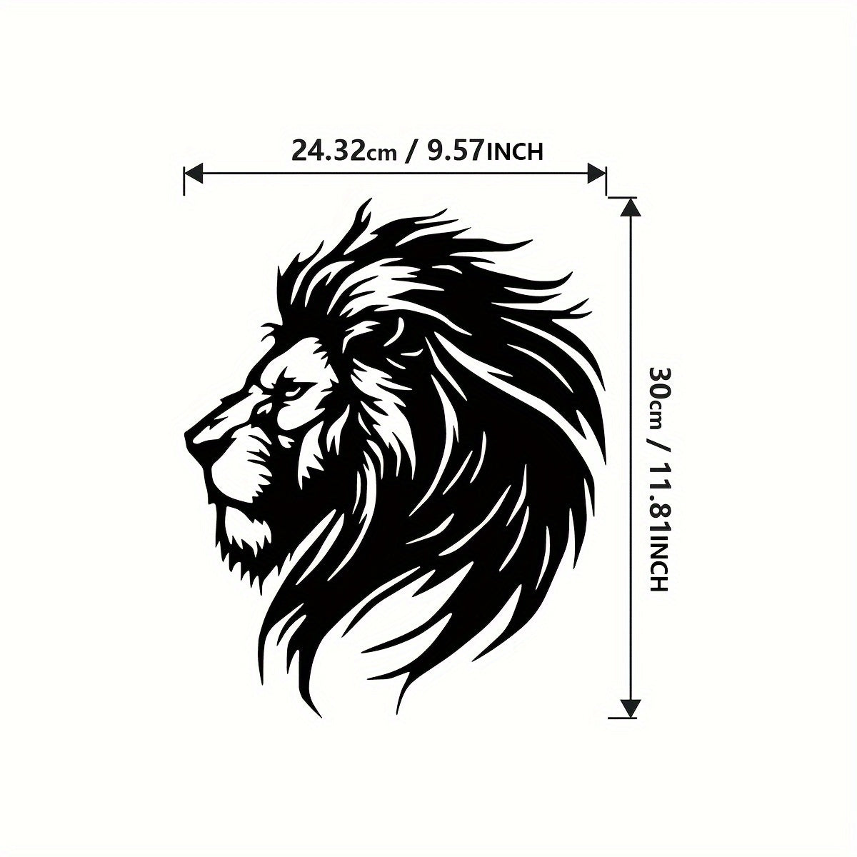 LionArt - Rustieke Leeuw Hoofd Wandkunst